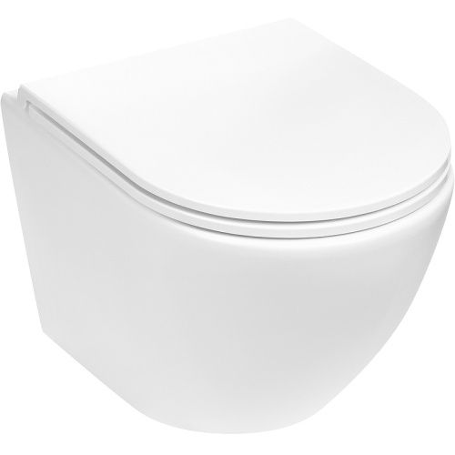 Унитаз подвесной WeltWasser 10000010279 белый с сиденьем микролифт безободковый смыв торнадо