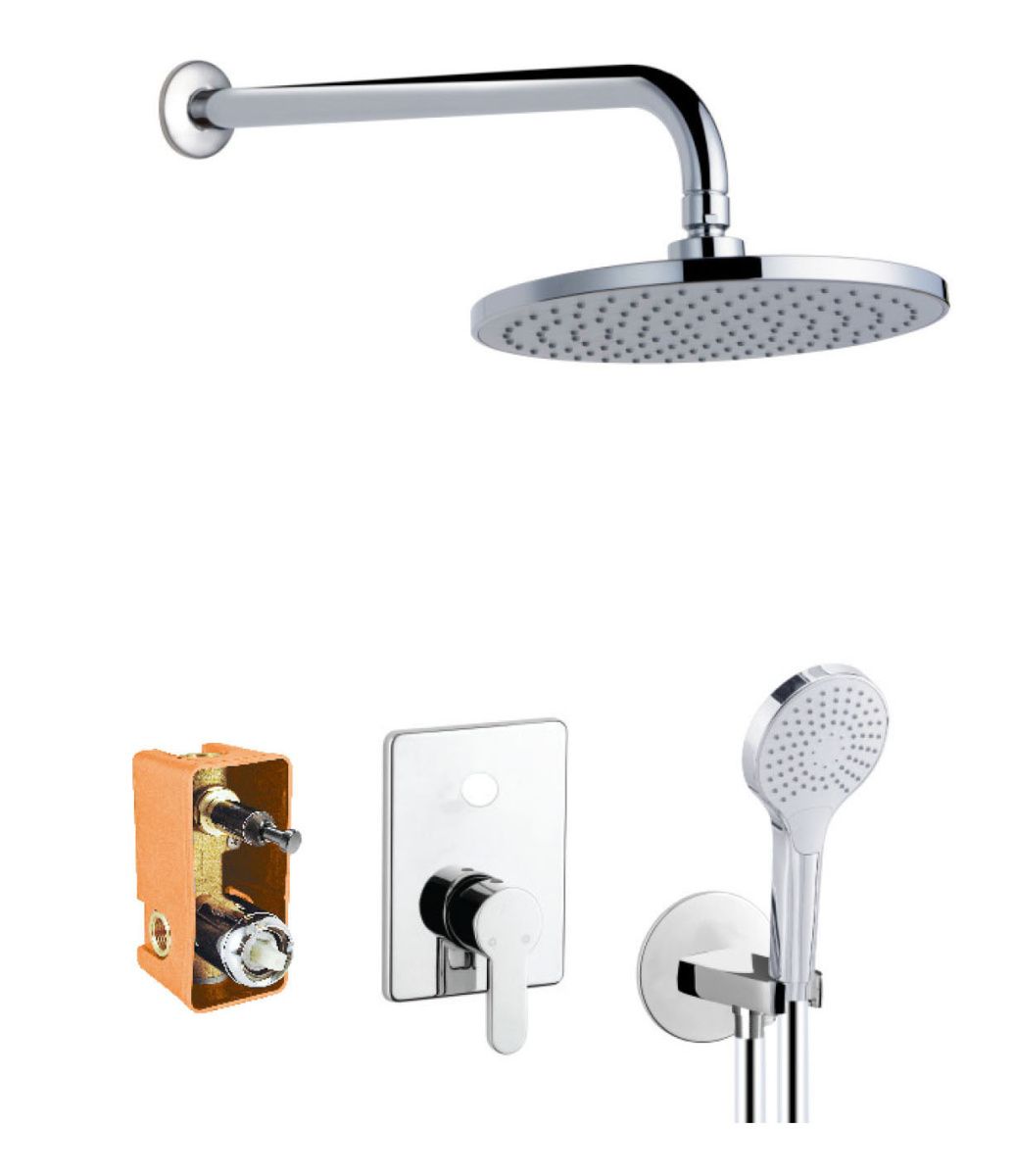 Душевая система Azario AZ-15490721 встраиваемая в стену цвет хром