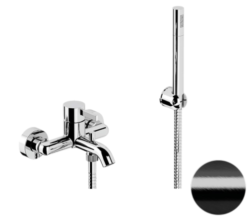Смеситель для ванны Remer Metrica MC02CFP настенный черный