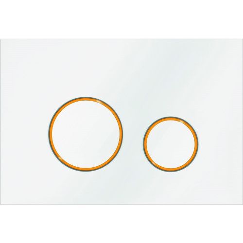 Клавиша смыва механическая KK POL Vitrum Grande V3 Orbis SPP/045/0/K цвет белый/золото