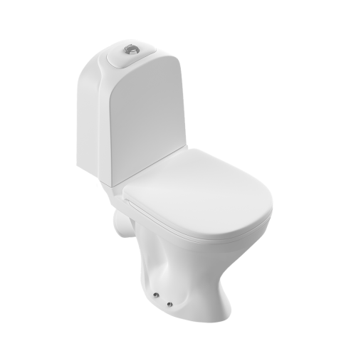 Унитаз-компакт напольный с бачком Sanita Luxe Classic (Sanita Luxe) WC.CC/Classic/2-TM/WHT.G/S1 белый с сиденьем микролифт смыв торнадо