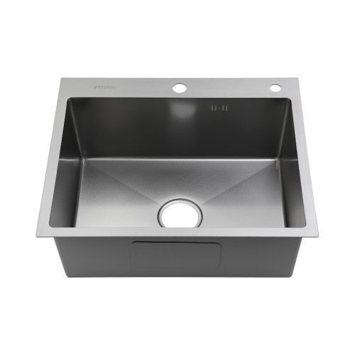 Кухонная мойка Fmark FSC7550L 75х50 цвет серый поверхность матовая