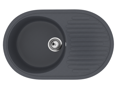 Кухонная мойка Ulgran Classic U-107-343 75х45 цвет серый