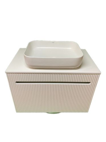 Тумба с раковиной Sintesi STL.W7815_SIN-LVB-APP-409 80х60 подвесная цвет белый