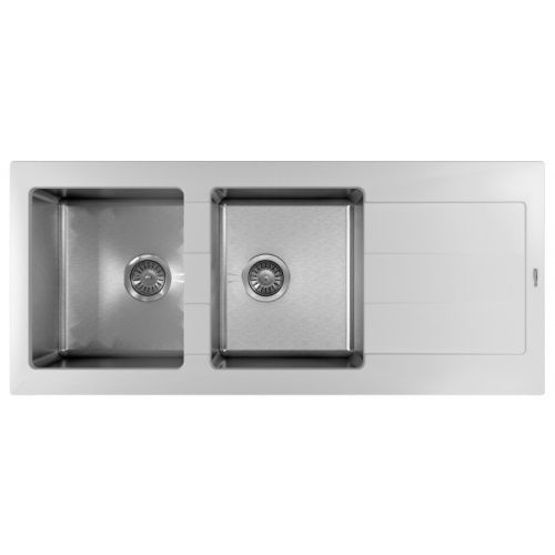 Кухонная мойка Florentina Комби 1160 21.415.E1160.201 115х50 цвет белый поверхность полированная