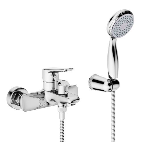 Смеситель для ванны LeMark Selena LM0812C настенный хром