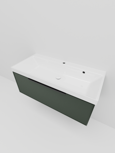 Тумба с раковиной La Fenice SIMPLA NFNC-01-SIM-G-100-3-100 100х50 подвесная цвет серый