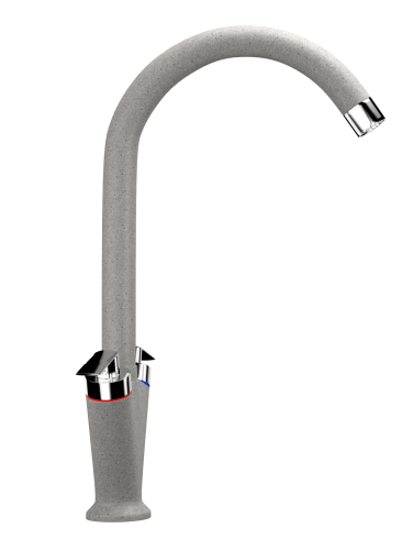 Смеситель для кухни Ulgran Classic U-011-310 на мойку серый