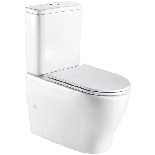 Унитаз напольный с бачком WeltWasser WW SK ANGERBACH 001 GL-WT (10000005966) белый с сиденьем микролифт безободковый душевой смыв