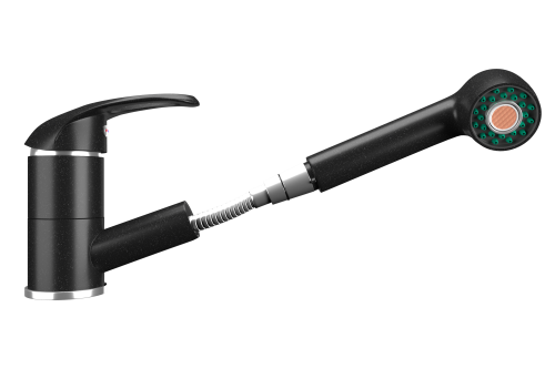 Смеситель для кухни Ulgran Classic U-002-344 на мойку черный