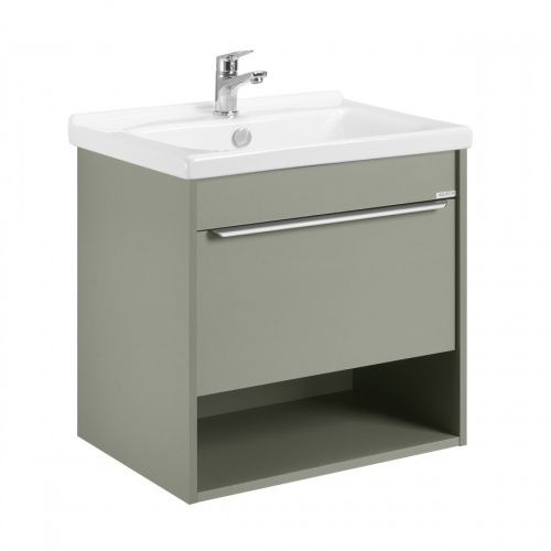 Тумба под раковину Aquaton Хоуп 1A287201HP9D0 60х40 подвесная цвет зеленый