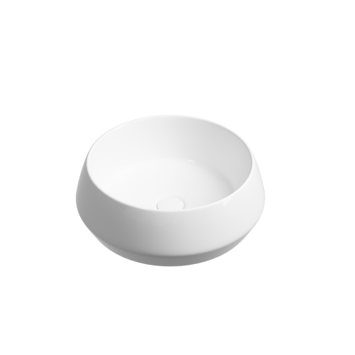 Раковина из сантехнического фарфора Ceramica Nova MAYA CN12004 40х40 накладная цвет белый без отверстий под смеситель