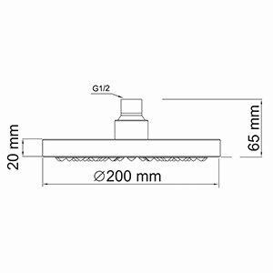 Верхний душ Wasserkraft A020 хром - фото 4