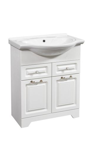 Тумба под раковину Stella Polar Кармела ольха SP-00000173 60х30 напольная цвет белый