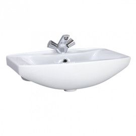 Раковина из сантехнического фаянса СанТа Грация60 60х40 накладная цвет белый
