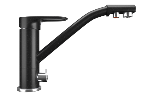 Смеситель для кухни Ulgran Classic U-010-344 на мойку черный