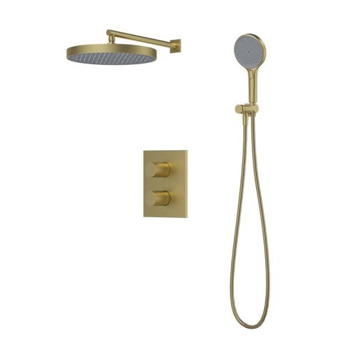 Душевая система Iddis Duna DUNMG0Ti67 встраиваемая в стену цвет золото с термостатом