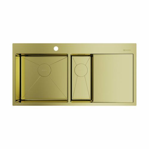 Кухонная мойка Omoikiri Akisame 4973089 100х50 цвет золото поверхность полированная
