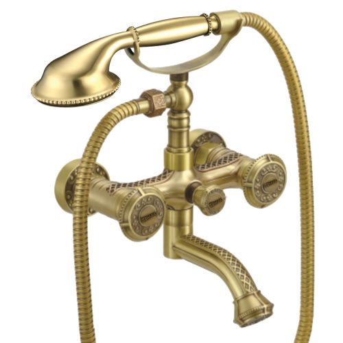 Смеситель для ванны LeMark Jasmine LM6614B настенный бронза