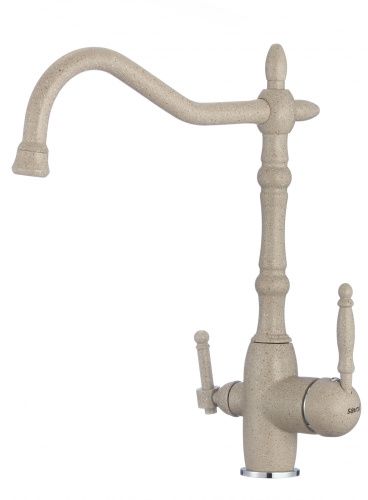 Смеситель для кухни Savol S-L1803S на столешницу бежевый