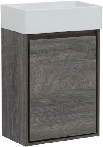 Тумба под раковину Aquanet Милан 00339964 40х20 подвесная цвет коричневый