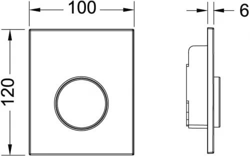 Клавиша смыва механическая Tece TECEloop 9242625 цвет хром - фото 2