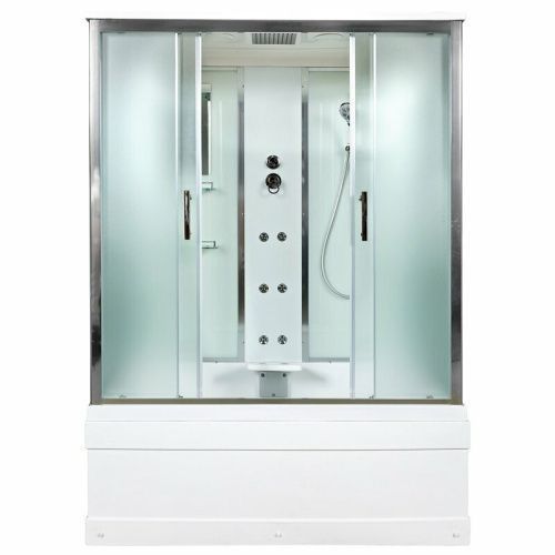 Душевой бокс AvaCan  EM4516GM 160х85 стекло матовое профиль хром