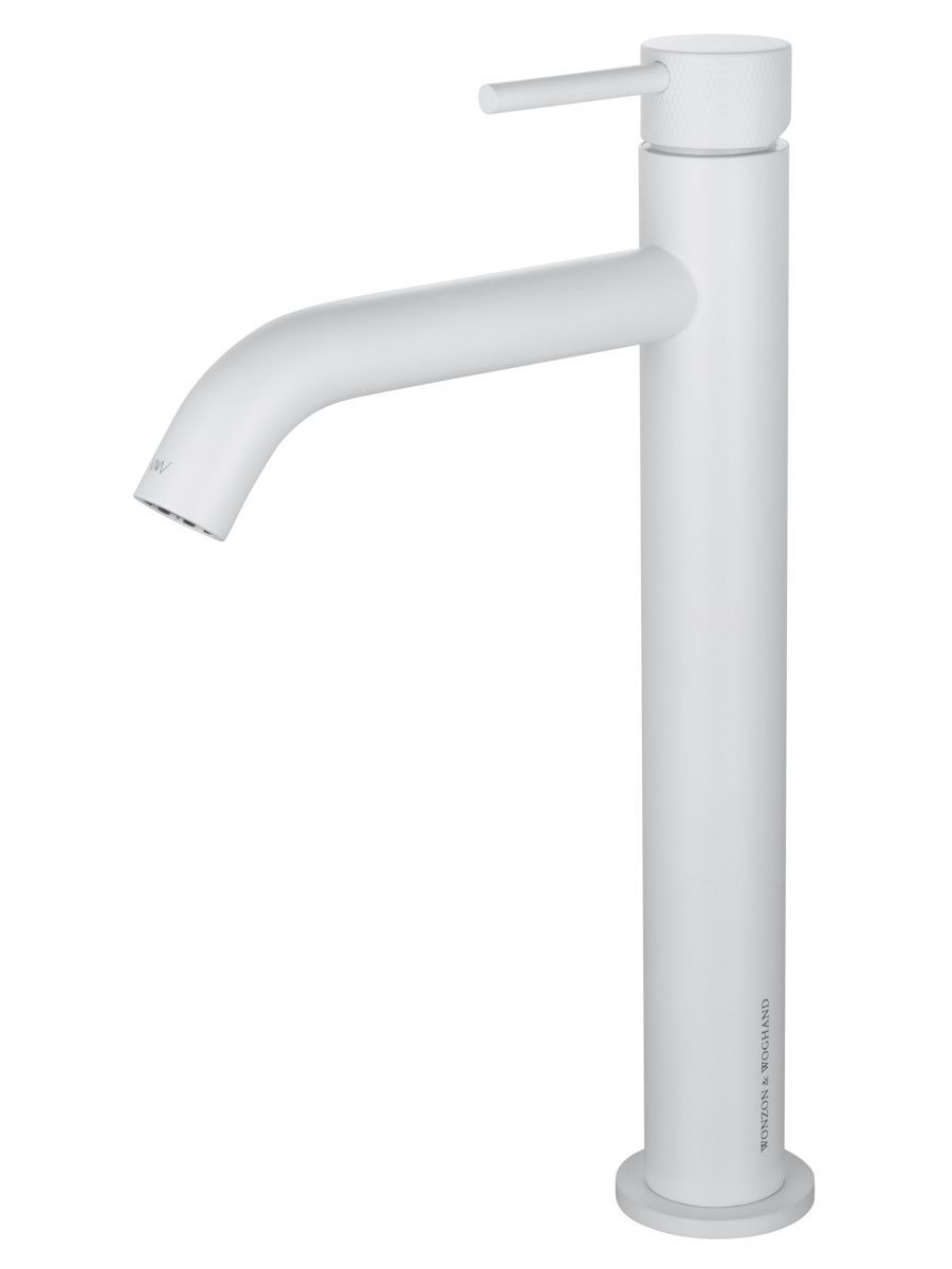 Смеситель для раковины Wonzon & Woghand WW-H1062-MW на столешницу белый