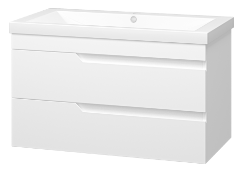 Тумба под раковину Misty Софт П-Соф-01090-011П2Я 90х50 подвесная цвет белый