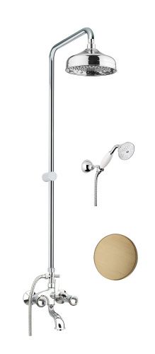 Душевая стойка Fiore 13ZZ0615 настенная цвет бронза