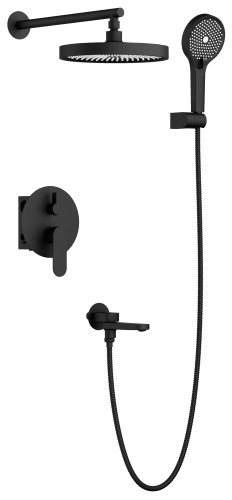 Душевая система Belz B713 B80713-7 встраиваемая в стену цвет черный