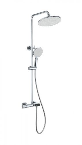 Душевая стойка Wonzon & Woghand Muse WW-B2091-A-CR настенная цвет хром с термостатом