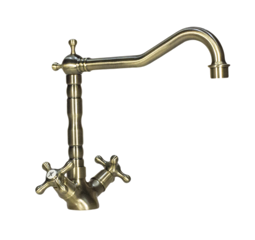 Смеситель для кухни Ulgran Classic U-014 Бронза на мойку бронза