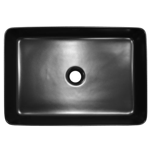 Раковина керамическая Creo Ceramique PUIMA PU3500MBK 50 см накладная цвет черный