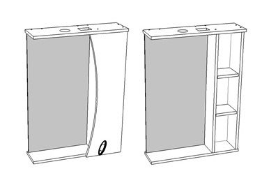 Зеркало-шкаф Corozo Наина SD-00000298 60х70 подвесной цвет белый - фото 4