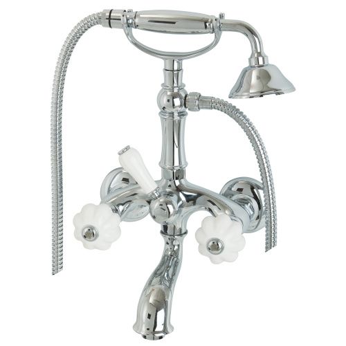 Смеситель для ванны Migliore OLIVIA 19004 настенный белый/хром