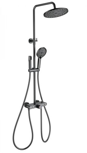 Душевая стойка Wonzon & Woghand Muse WW-B4113-BGG настенная цвет серый с термостатом