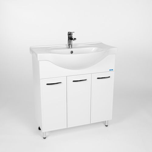 Тумба под раковину Viant Милан VMIL80ER-T3ST 80х30 напольная цвет белый