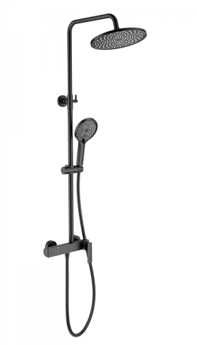 Душевая стойка Wonzon & Woghand WW-B3517-MB настенная цвет черный