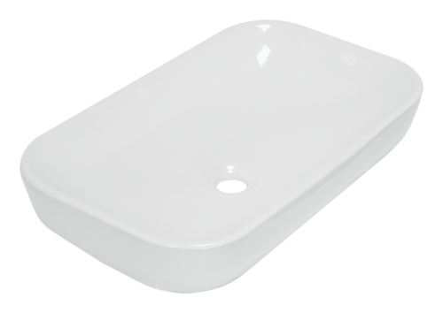 Раковина мебельная из сантехнического фарфора Sanita Luxe Infinity 60 INFSLWB01 60х40 накладная цвет белый