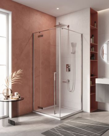 Душевой уголок Cezares LINER LINER-A-1-90-C-Cr-L 90х90 стекло прозрачное профиль хром без поддона