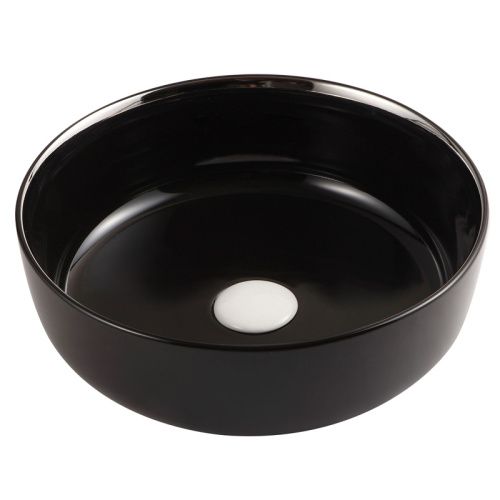 Раковина из сантехнического фаянса Azario AZ-4003 40 см накладная цвет черный