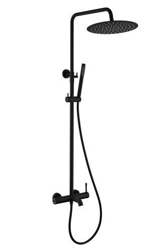 Душевая стойка Boheme Uno 468-B настенная цвет черный