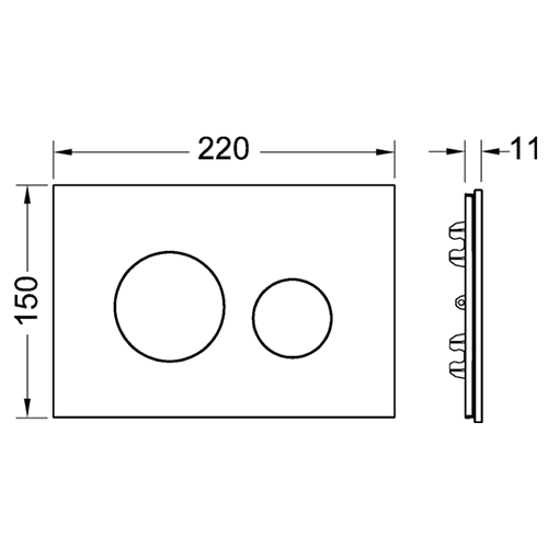 Лицевая панель Tece TECEloop 9240671 - фото 2