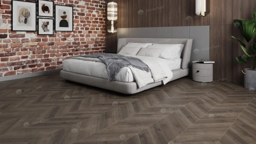 Кварцвиниловая плитка Alpine Floor Chervon Alpine LVT ECO 20-9 Дуб Антарес Chevron толщина 0.25 см 43 класс 555х127