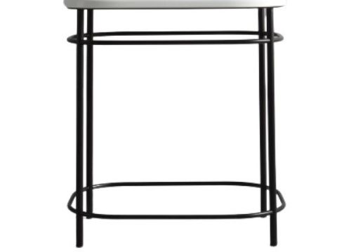 Консоль под раковину White Ceramic Upper W11080M-RAL9005 70х50 напольная цвет черный