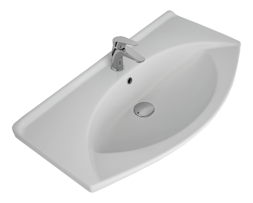 Раковина мебельная керамическая Dreja Laguna 85 191676 90х50 накладная цвет белый