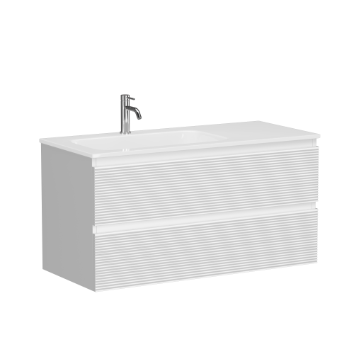 Тумба под раковину Sancos FOLK FL100LW 100х40 подвесная цвет белый