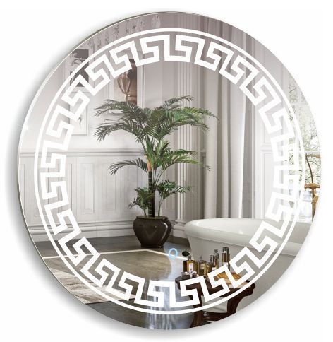 Зеркало с подсветкой Azario Меандр ФР-00000961 80х80