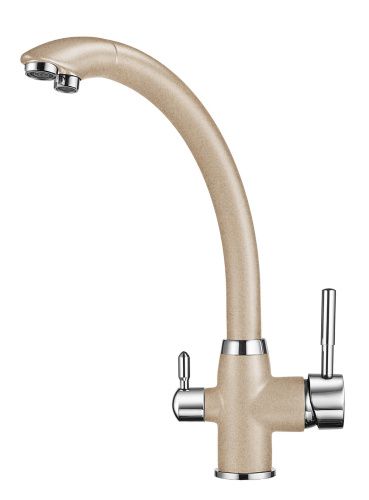 Смеситель для кухни Granula 2167, ПЕСОК на мойку бежевый